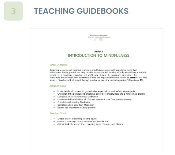 Mindfulness Teaching Curriculum - Teaching Guidebooks