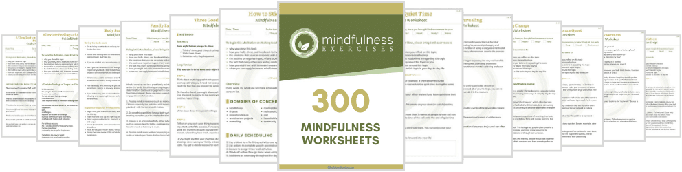 Complete Mindfulness Toolkit - BONUS 2 - 300 Mindfulness Worksheets